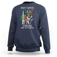 Funny Irish Viking Sweatshirt Irish Temper Viking Attitude
