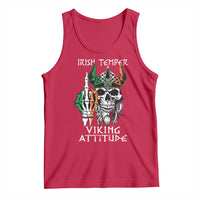 Funny Irish Viking Tank Top Irish Temper Viking Attitude