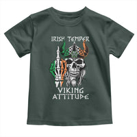 Funny Irish Viking Toddler T Shirt Irish Temper Viking Attitude