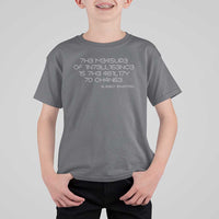 Funny Albert Einstein Quotes T Shirt For Kid The Measure Of Intelligence Is The Ability To Change Code
