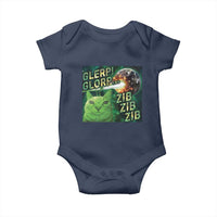 Funny Alien Cat Meme Baby Onesie Glerp Glorp Zib Zib