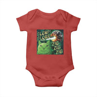 Funny Alien Cat Meme Baby Onesie Glerp Glorp Zib Zib