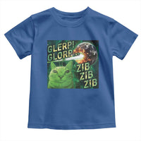 Funny Alien Cat Meme Toddler T Shirt Glerp Glorp Zib Zib