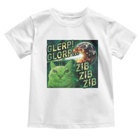 Funny Alien Cat Meme Toddler T Shirt Glerp Glorp Zib Zib