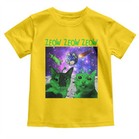 Funny Alien Cat Meme Toddler T Shirt Green Cats ZEOW ZEOW
