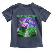 Funny Alien Cat Meme Toddler T Shirt Green Cats ZEOW ZEOW
