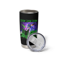 Funny Alien Cat Meme Tumbler Cup Green Cats ZEOW ZEOW