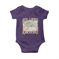 Funny Dolphin Meme Baby Onesie Live Laugh Lobotomy