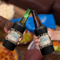 Funny Dolphin Meme 4 in 1 Can Cooler Tumbler Live Laugh Lobotomy