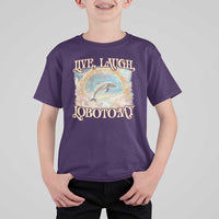 Funny Dolphin Meme T Shirt For Kid Live Laugh Lobotomy
