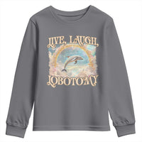 Funny Dolphin Meme Youth Sweatshirt Live Laugh Lobotomy