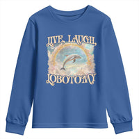 Funny Dolphin Meme Youth Sweatshirt Live Laugh Lobotomy