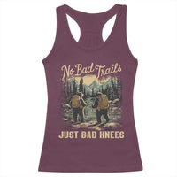Hiking Racerback Tank Top No Bad Trails Just Bad Knees