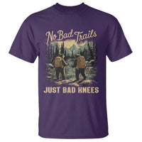 Hiking T Shirt No Bad Trails Just Bad Knees