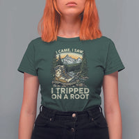 Hiking T Shirt For Women I Came I Saw I Tripped On A Root