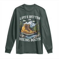 Hiking Long Sleeve Shirt Life's Better in Hiking Boots