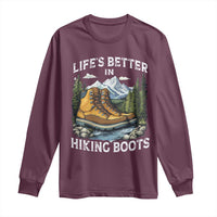 Hiking Long Sleeve Shirt Life's Better in Hiking Boots