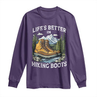 Hiking Long Sleeve Shirt Life's Better in Hiking Boots