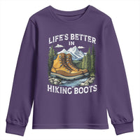 Hiking Youth Sweatshirt Life's Better in Hiking Boots