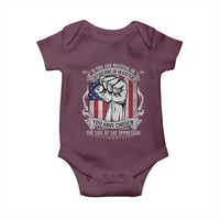 Patriotic Justice Baby Onesie If You Are Neutral In Situations Of Injustice You Have Chosen The Side Of The Oppressor