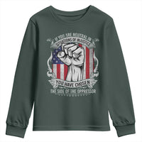 Patriotic Justice Youth Sweatshirt If You Are Neutral In Situations Of Injustice You Have Chosen The Side Of The Oppressor