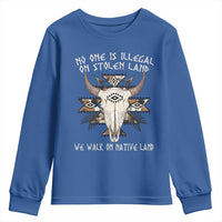 No One Is illegal On Stolen Land Youth Sweatshirt