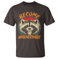 Anarchism T Shirt Become Ungovernable Angry Raccoon
