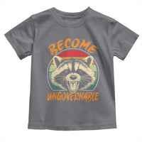Anarchism Toddler T Shirt Become Ungovernable Angry Raccoon