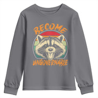 Anarchism Youth Sweatshirt Become Ungovernable Angry Raccoon