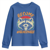 Anarchism Youth Sweatshirt Become Ungovernable Angry Raccoon