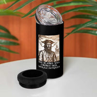 Funny Blackbeard Sarcastic Joke 4 in 1 Can Cooler Tumbler The Beatings Will Continue until Morale Improves