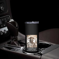 Funny Blackbeard Sarcastic Joke Skinny Tumbler The Beatings Will Continue until Morale Improves