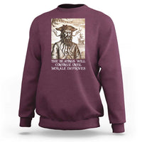 Funny Blackbeard Sarcastic Joke Sweatshirt The Beatings Will Continue until Morale Improves