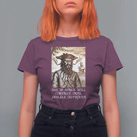 Funny Blackbeard Sarcastic Joke T Shirt For Women The Beatings Will Continue until Morale Improves