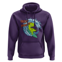 Summer Vacation Hoodie Vacay Mode Cute Dinosaur Surfing - Wonder Print Shop