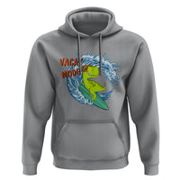 Summer Vacation Hoodie Vacay Mode Cute Dinosaur Surfing - Wonder Print Shop