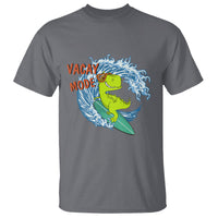 Summer Vacation T Shirt Vacay Mode Cute Dinosaur Surfing - Wonder Print Shop