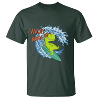 Summer Vacation T Shirt Vacay Mode Cute Dinosaur Surfing - Wonder Print Shop