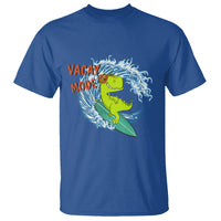 Summer Vacation T Shirt Vacay Mode Cute Dinosaur Surfing - Wonder Print Shop