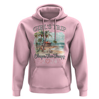 Summer Vacation Hoodie Girl's Trip Cheaper Than Therapy - Wonder Print Shop