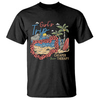 Summer Vacation T Shirt Girl's Trip Cheaper Than Therapy Beach - Wonder Print Shop