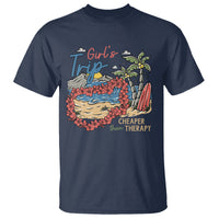 Summer Vacation T Shirt Girl's Trip Cheaper Than Therapy Beach - Wonder Print Shop