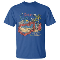 Summer Vacation T Shirt Girl's Trip Cheaper Than Therapy Beach - Wonder Print Shop