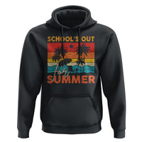 School's Out For Summer Retro Beach Teacher Student Hoodie - Wonder Print Shop