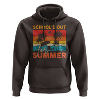 School's Out For Summer Retro Beach Teacher Student Hoodie - Wonder Print Shop