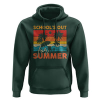 School's Out For Summer Retro Beach Teacher Student Hoodie - Wonder Print Shop