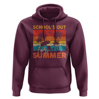 School's Out For Summer Retro Beach Teacher Student Hoodie - Wonder Print Shop