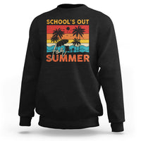 School's Out For Summer Retro Beach Teacher Student Sweatshirt - Wonder Print Shop