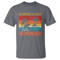 School's Out For Summer Retro Beach Teacher Student T Shirt - Wonder Print Shop