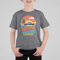 Summer Vacation Loading Retro Beach Sunset T Shirt For Kid - Wonder Print Shop